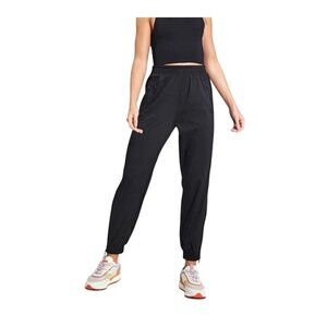 Girlfriend Collective 4XL Black color Lightweight Jogger Pants zip pockets New